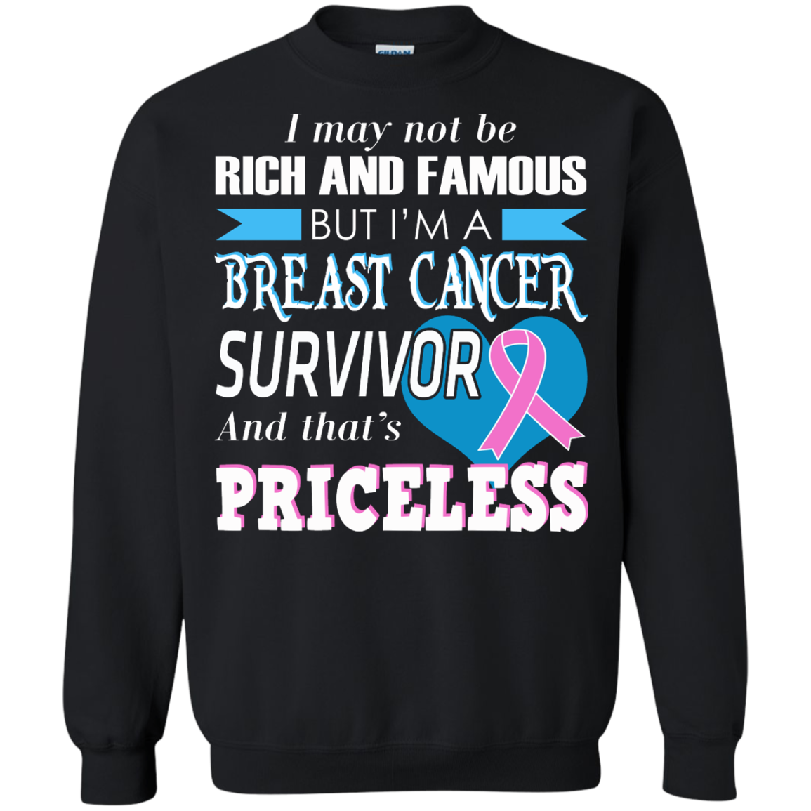 I May Not Be Rich And Famous But I'm A Breast Cancer Survivor T-Shirt - TeeDragons