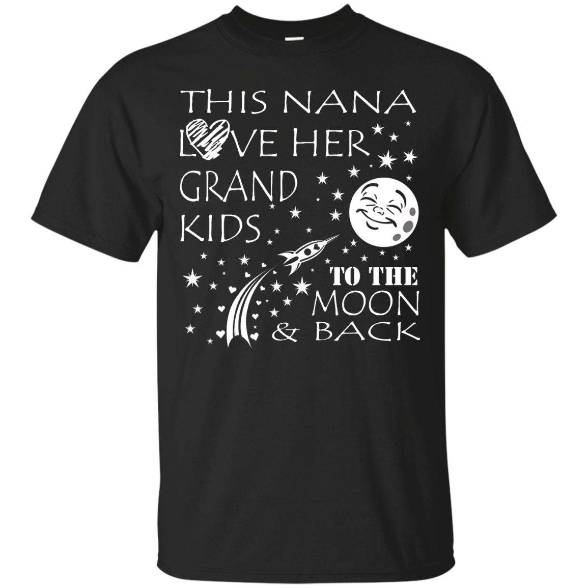 This Nana Love Her Grand Kids To The Moon & Back Shirt, Hoodie, Tank - TeeDragons