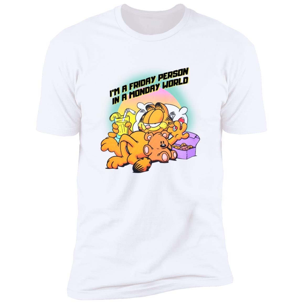 Garfield I’m A Friday Person In A Monday World Shirt