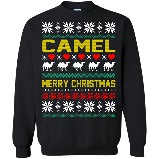 Camel Merry Christmas Sweater, Hoodie - TeeDragons