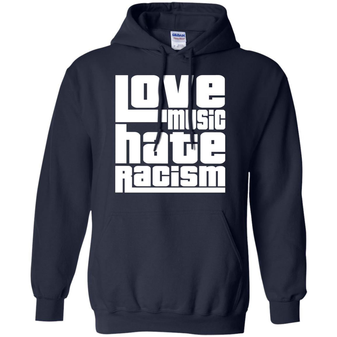 Love Music Hate Racism Shirt, Hoodie, Tank - TeeDragons