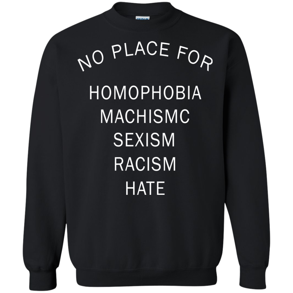 No Place For Homophobia - Machismc - Sexism - Racism - Hate Shirt - TeeDragons