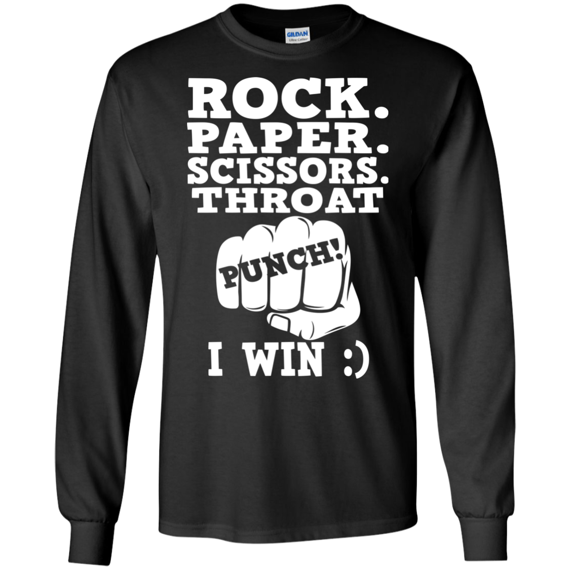 Rock Paper Scissors Throat Punch I Win Shirt, Hoodie - TeeDragons