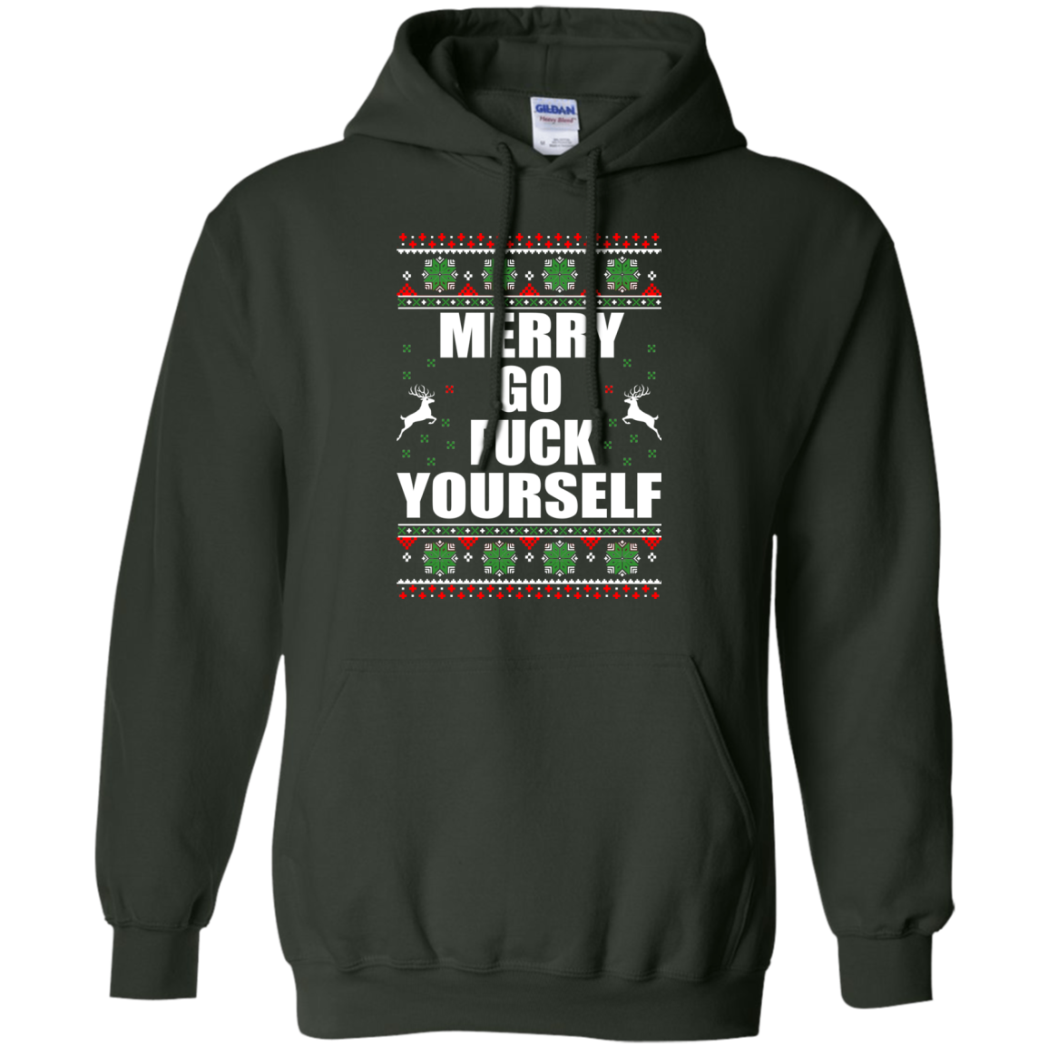 Merry Go Fuck Yourself Christmas Sweater - TeeDragons