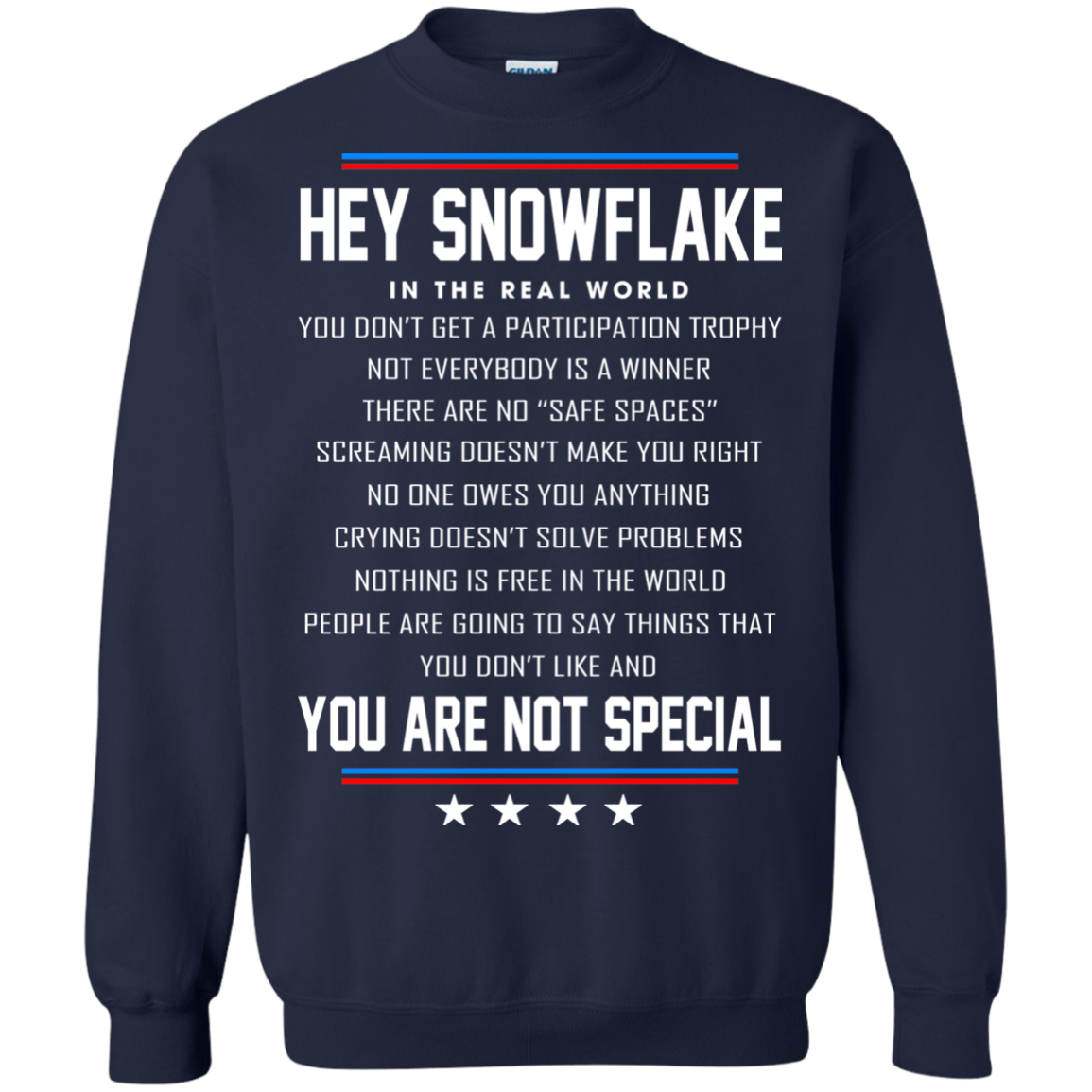 Hey Snowflake - You Are Not Special Shirt, Hoodie, Tank - TeeDragons