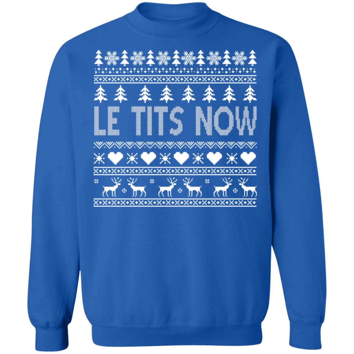 Le Tits Now Christmas Sweater