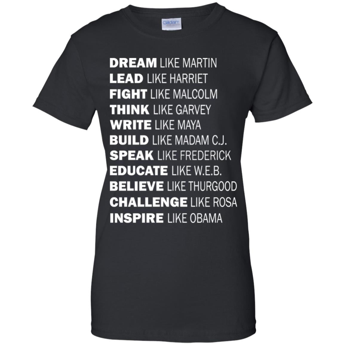 Dream Like Martin - Lead Like Harriet - Fight Like Malcolm Shirt - TeeDragons