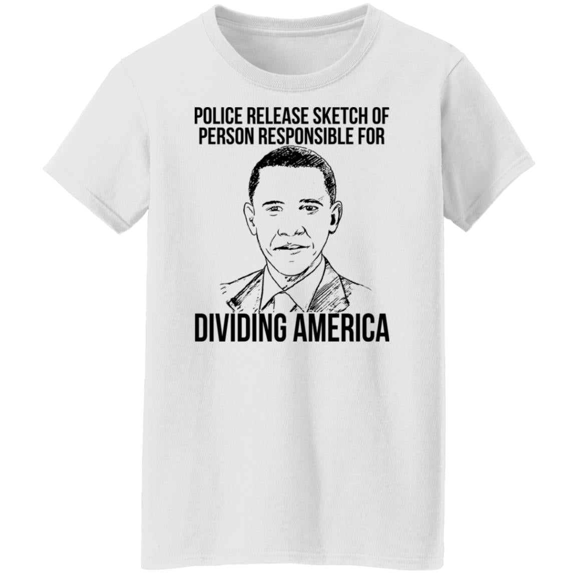 Police release sketch of person responsible for dividing america shirt