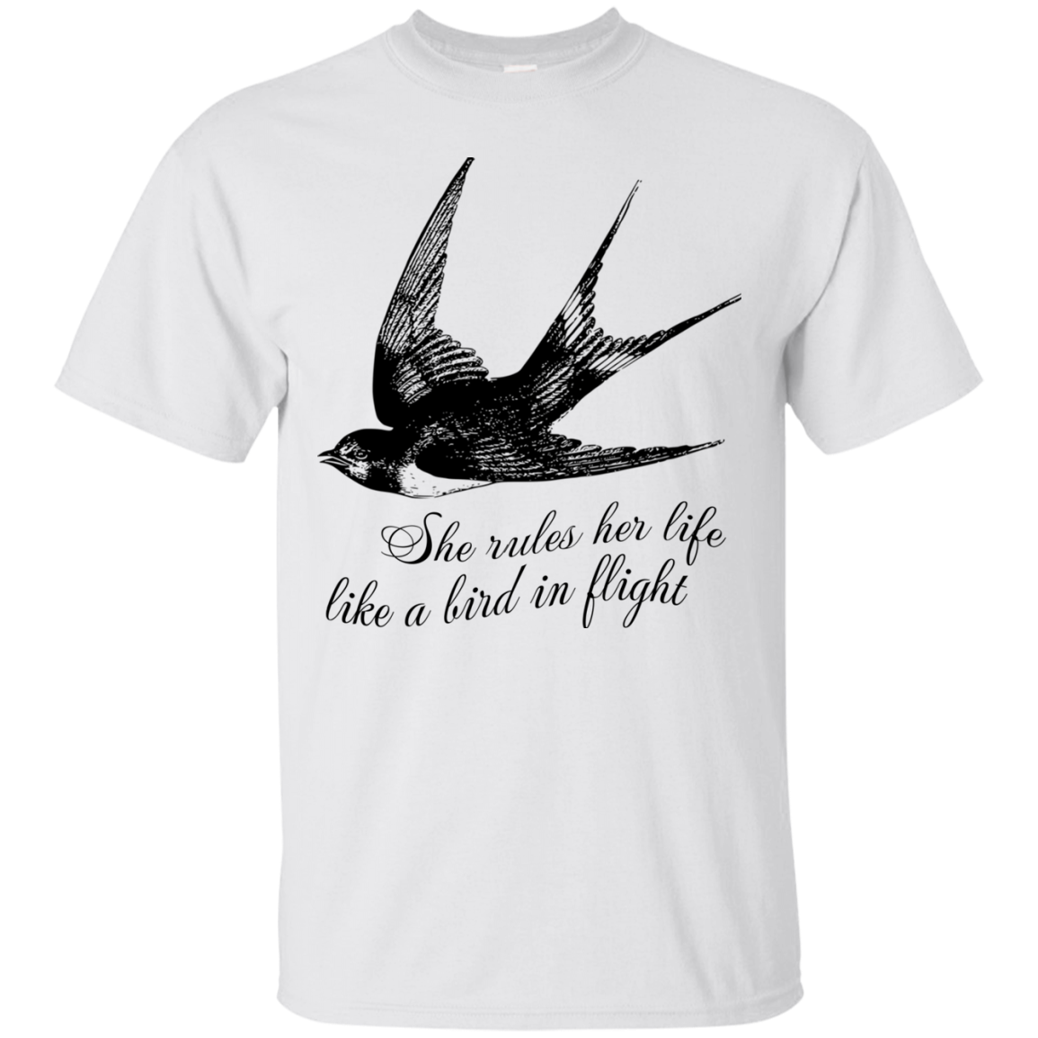 She Rules Her Life Like A Bird In Flight Shirt, Hoodie, Tank - TeeDragons