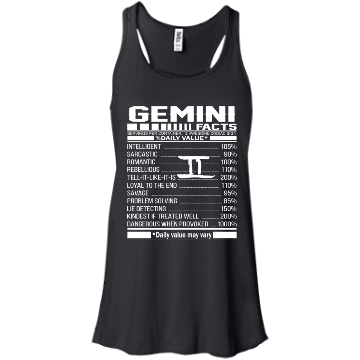 Gemini Facts - Awesome Zodiac Sign - %Daily Value Shirt, Hoodie, Tank - TeeDragons