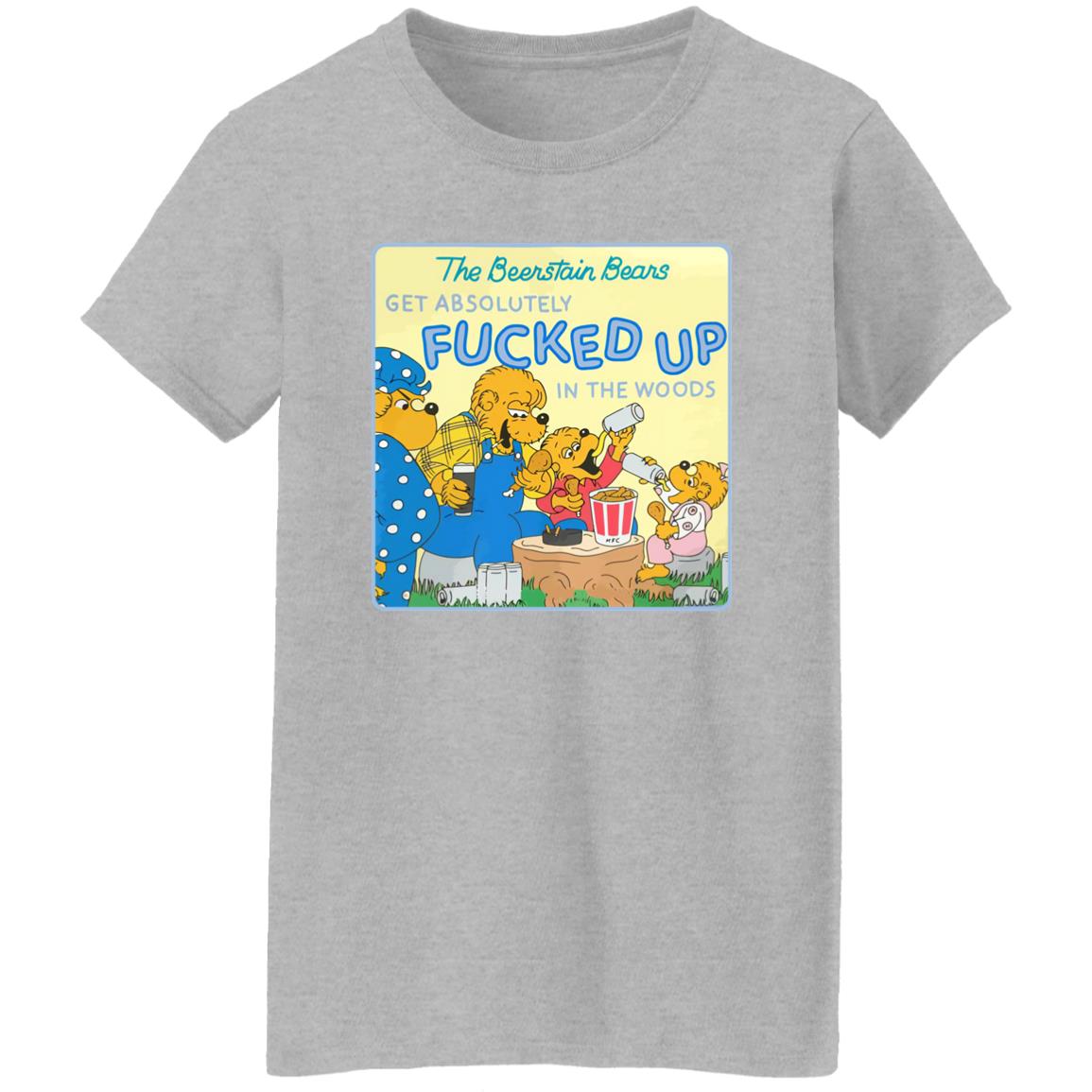 The Beerstain Bears Get Absolutely F-cked Up In The Woods Shirt