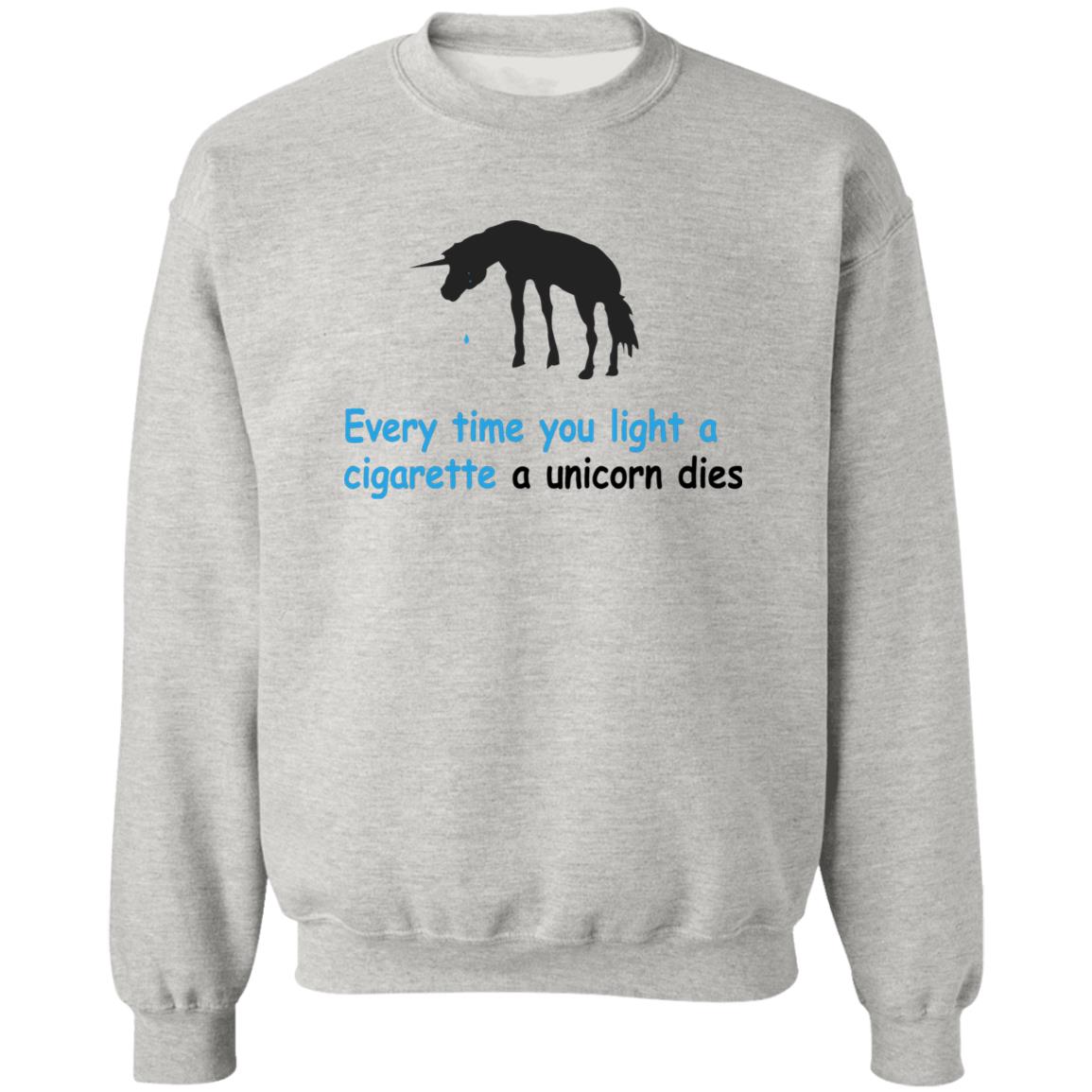 Every Time You Light A Cigarette A Unicorn Dies Shirt