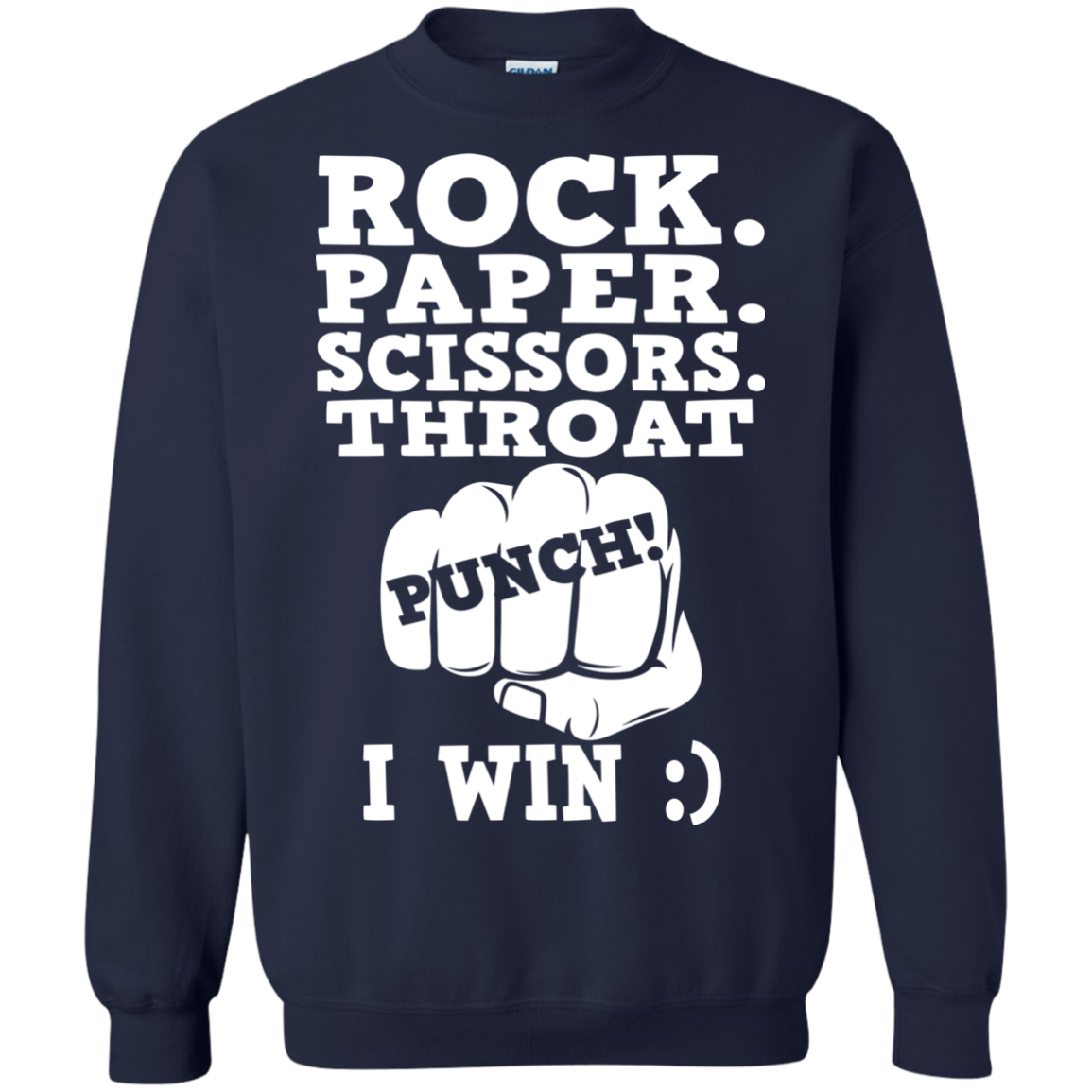 Rock Paper Scissors Throat Punch I Win Shirt, Hoodie - TeeDragons