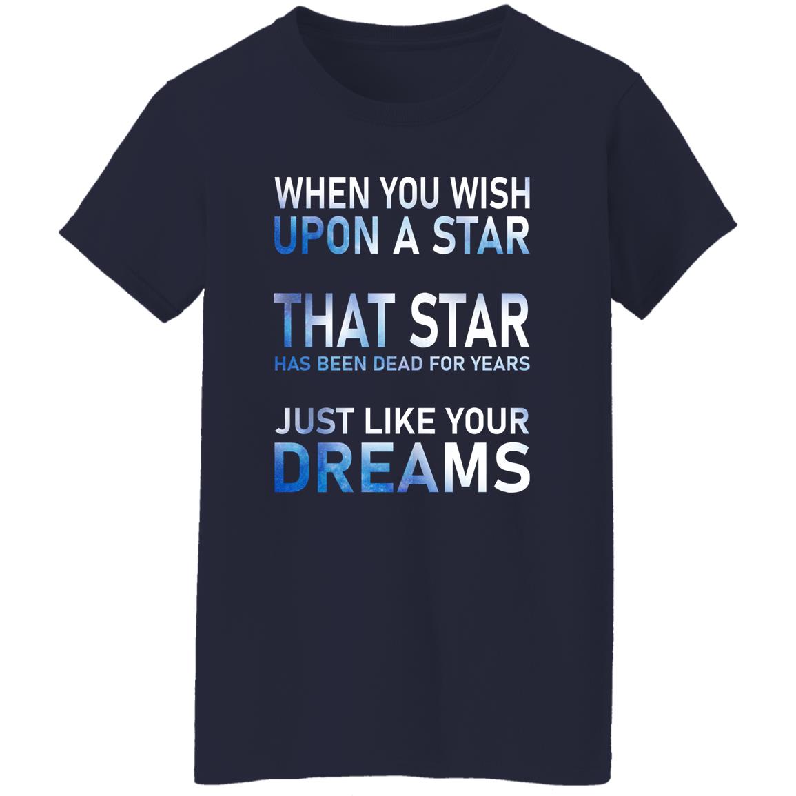 When You Wish Upon A Star That Star Has Been Dead For Years Shirt