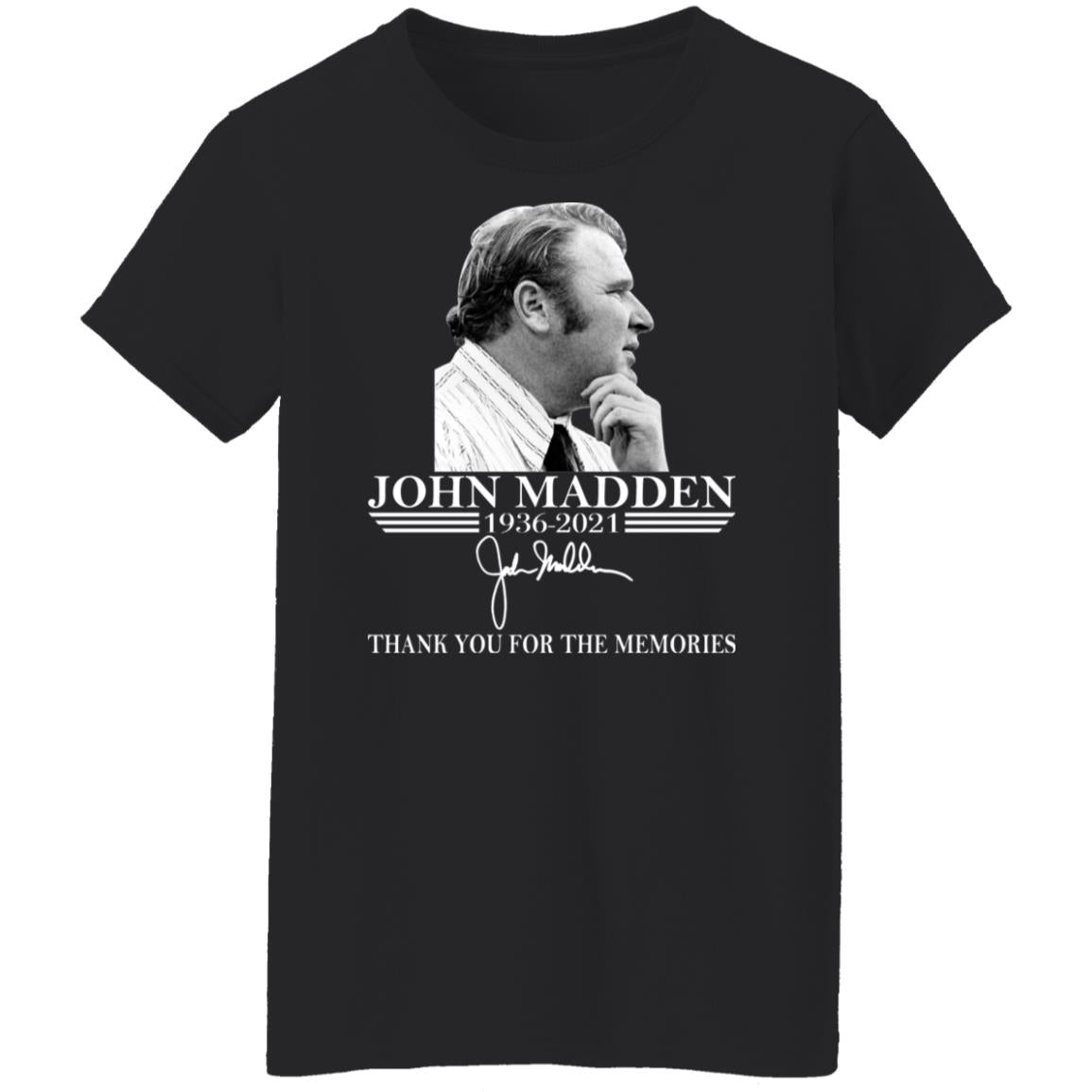 John Madden - Thank You For The Memories Shirt