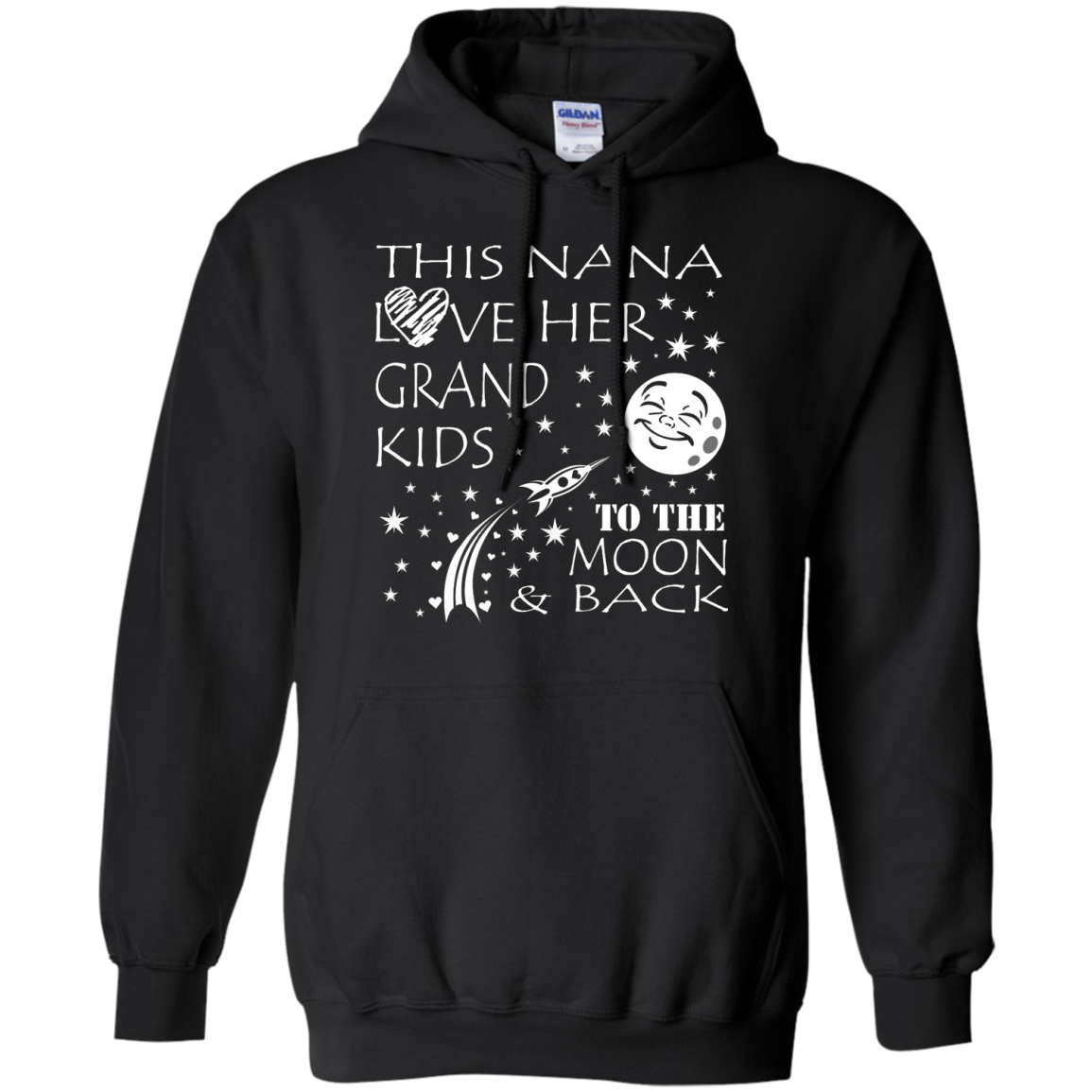 This Nana Love Her Grand Kids To The Moon & Back Shirt, Hoodie, Tank - TeeDragons