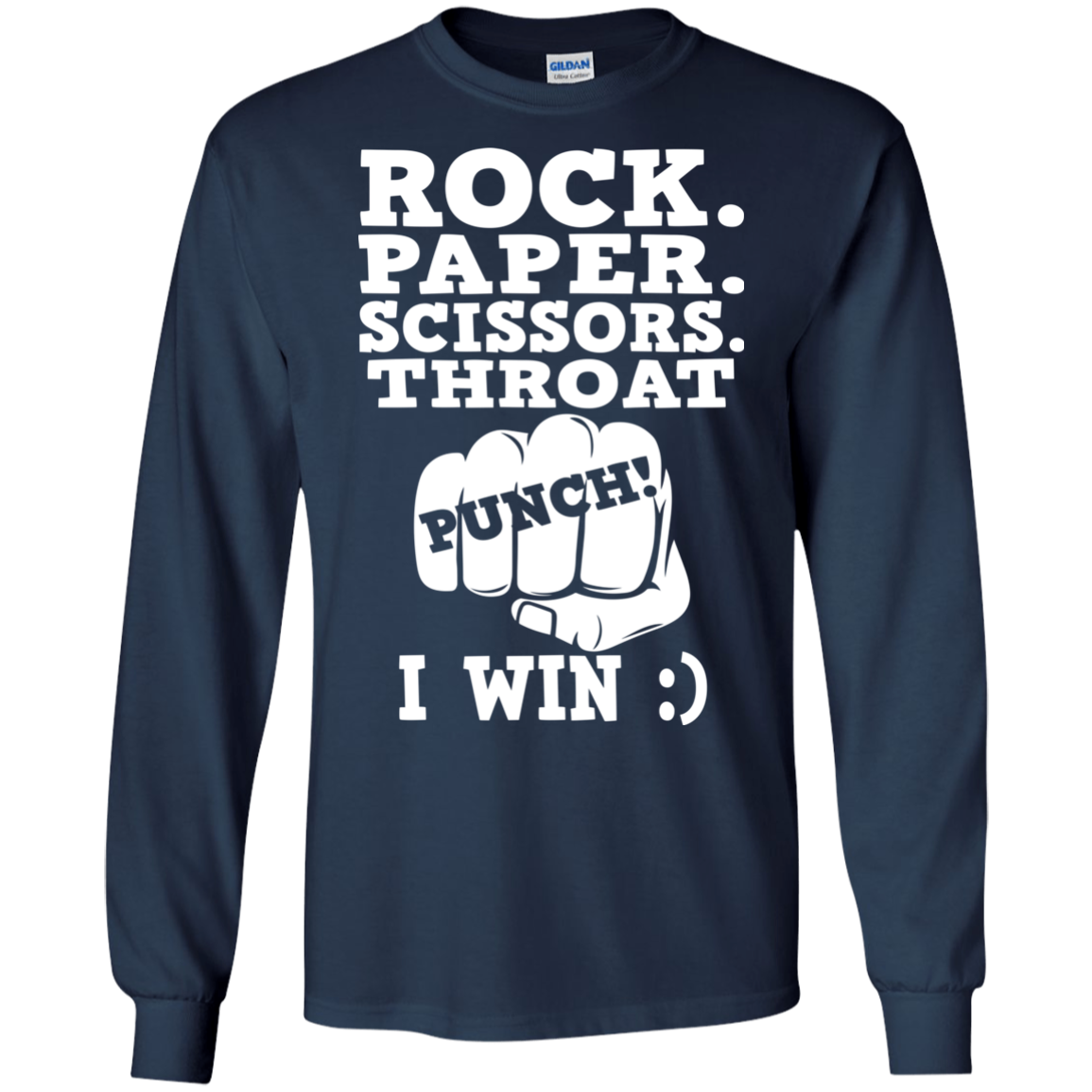 Rock Paper Scissors Throat Punch I Win Shirt, Hoodie - TeeDragons