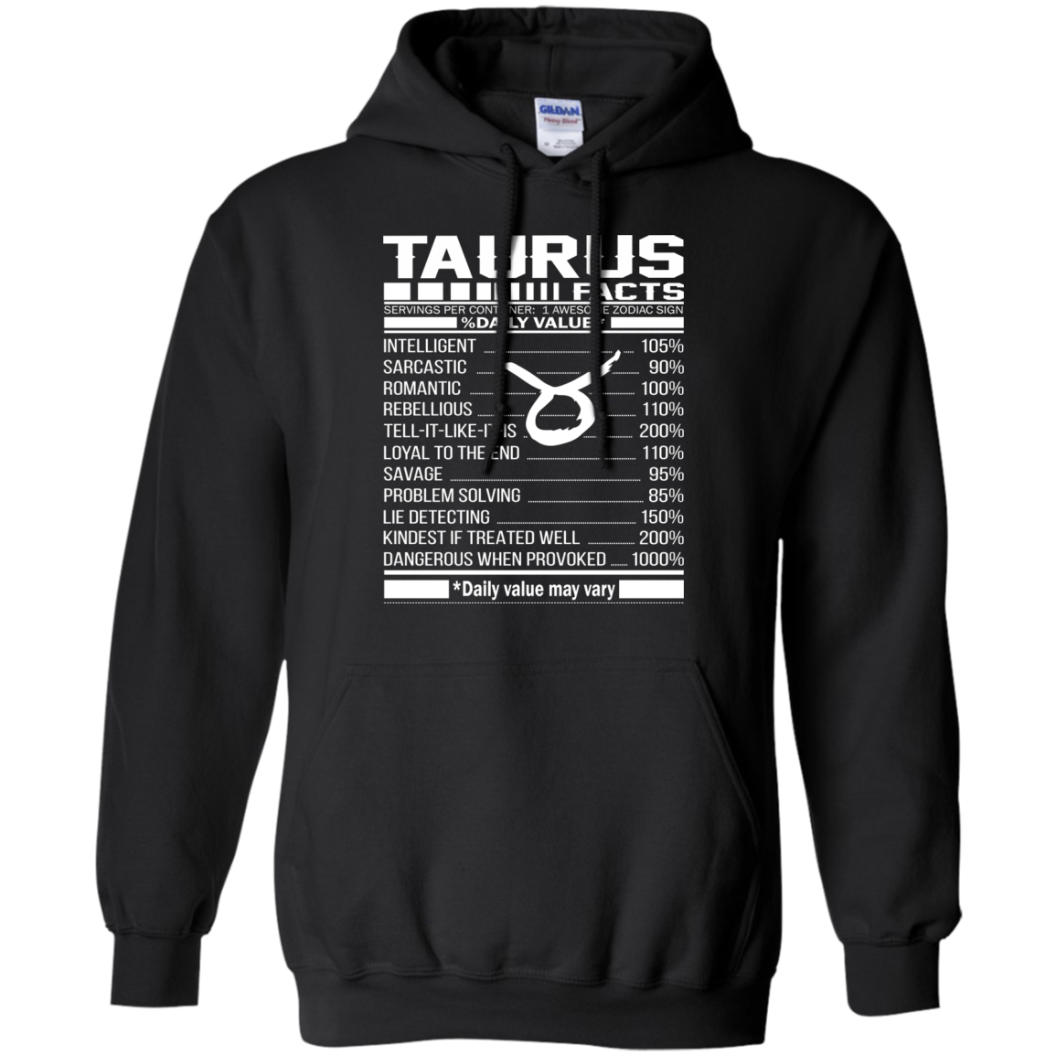 Taurus Facts - Awesome Zodiac Sign - %Daily Value Shirt, Hoodie, Tank - TeeDragons
