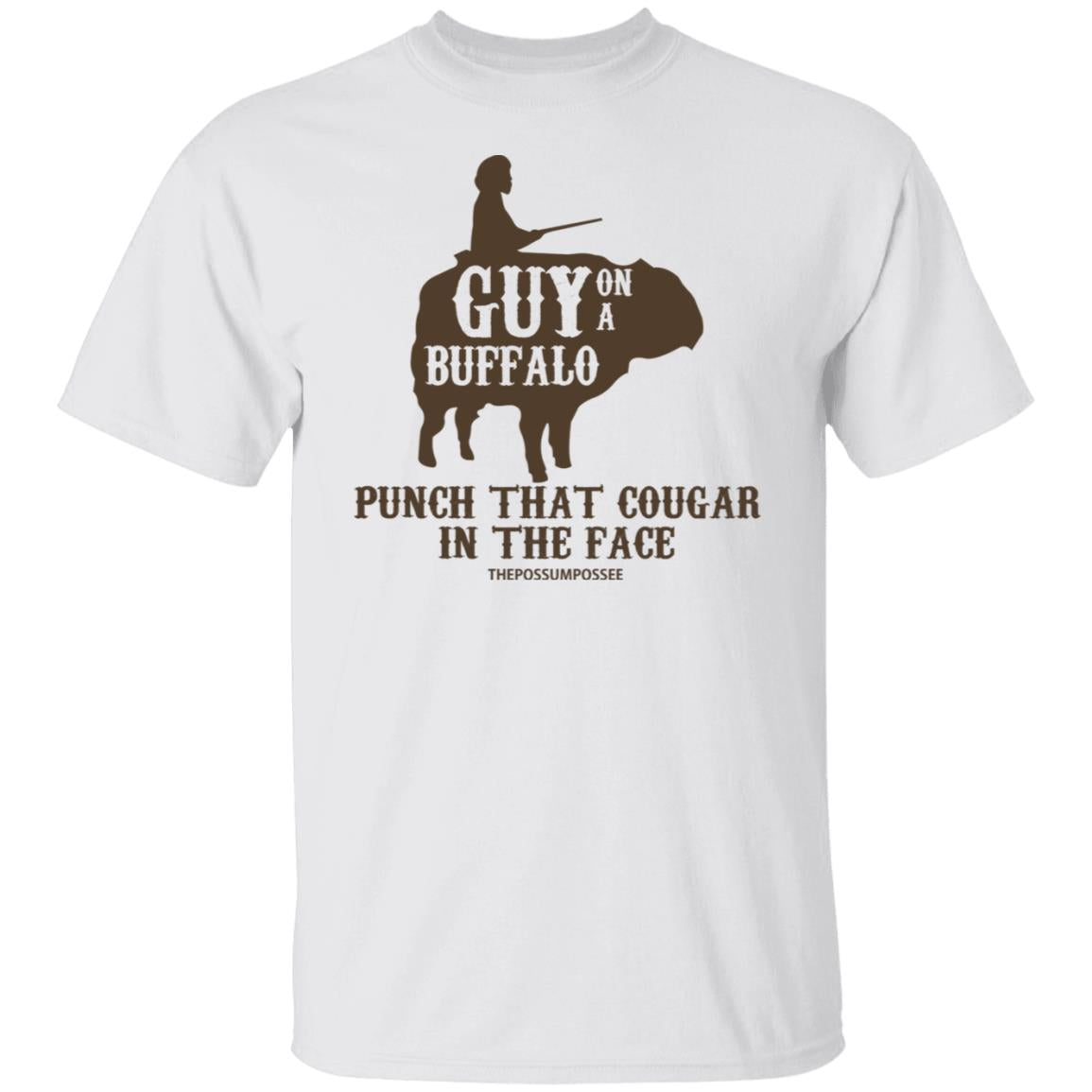 Guy On A Buffalo Punch That Cougar In The Face Shirt