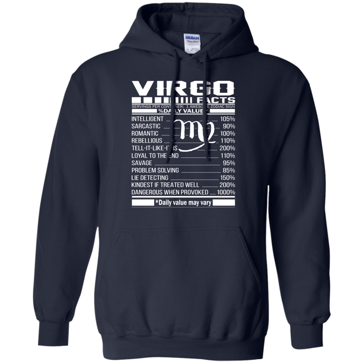 Virgo Facts - Awesome Zodiac Sign - %Daily Value Shirt, Hoodie, Tank - TeeDragons