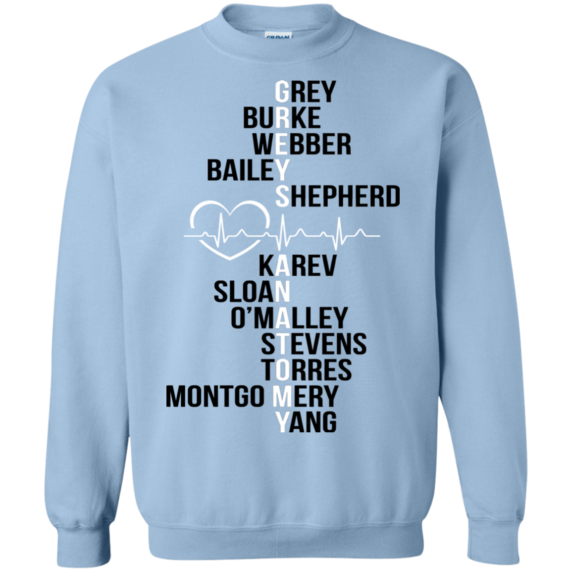 Greys Anatomy - Grey - Burke - Webber - Bailey T-Shirt - TeeDragons