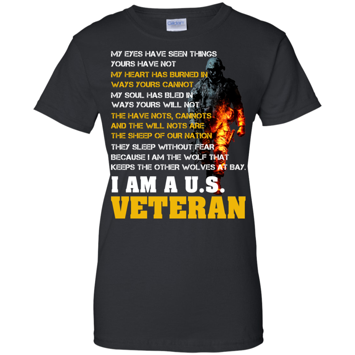 My Eyes Have Seen Things - I Am A U.S Veteran T-Shirt - TeeDragons