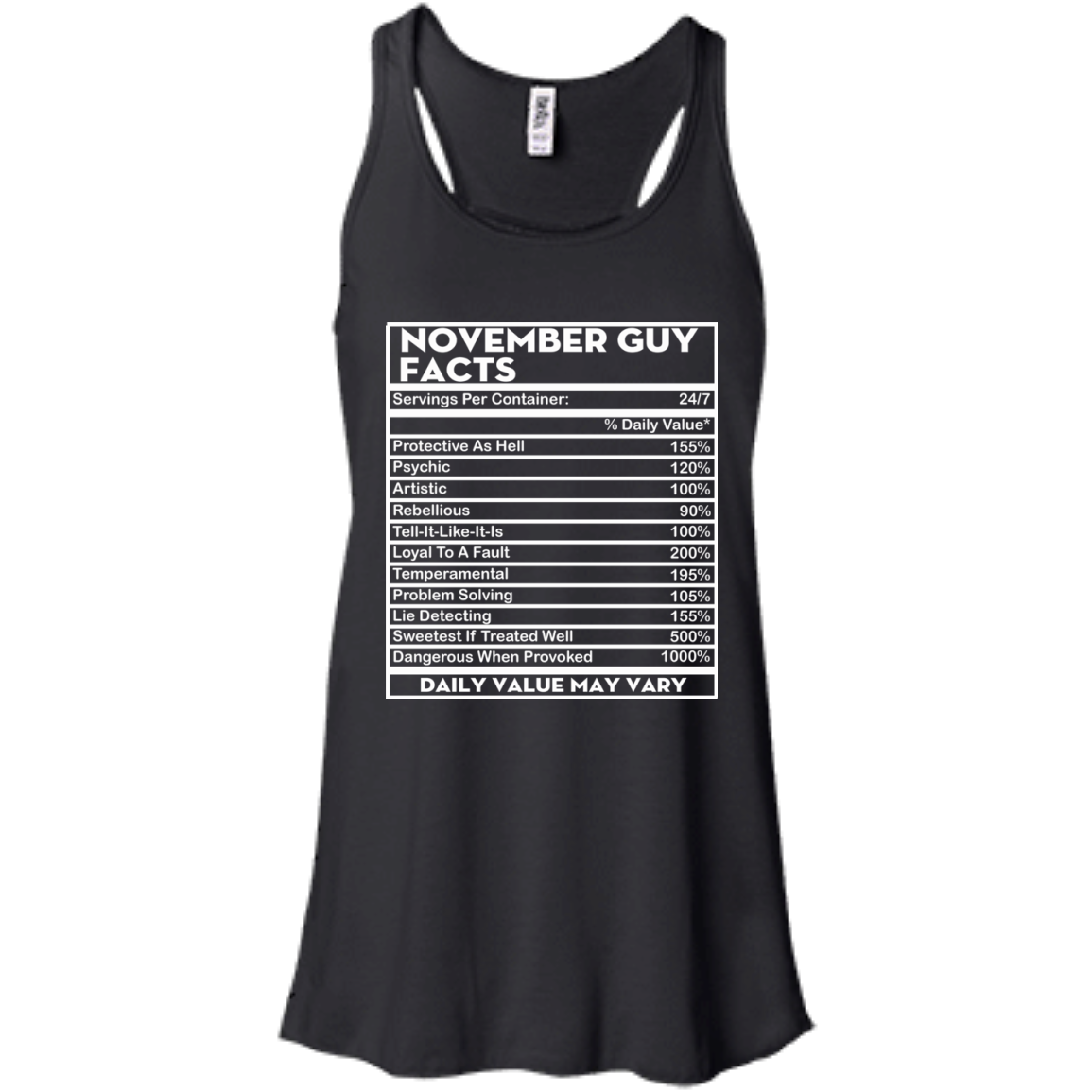 November Guy Facts - Servings Per Container 24/7 Shirt, Hoodie - TeeDragons