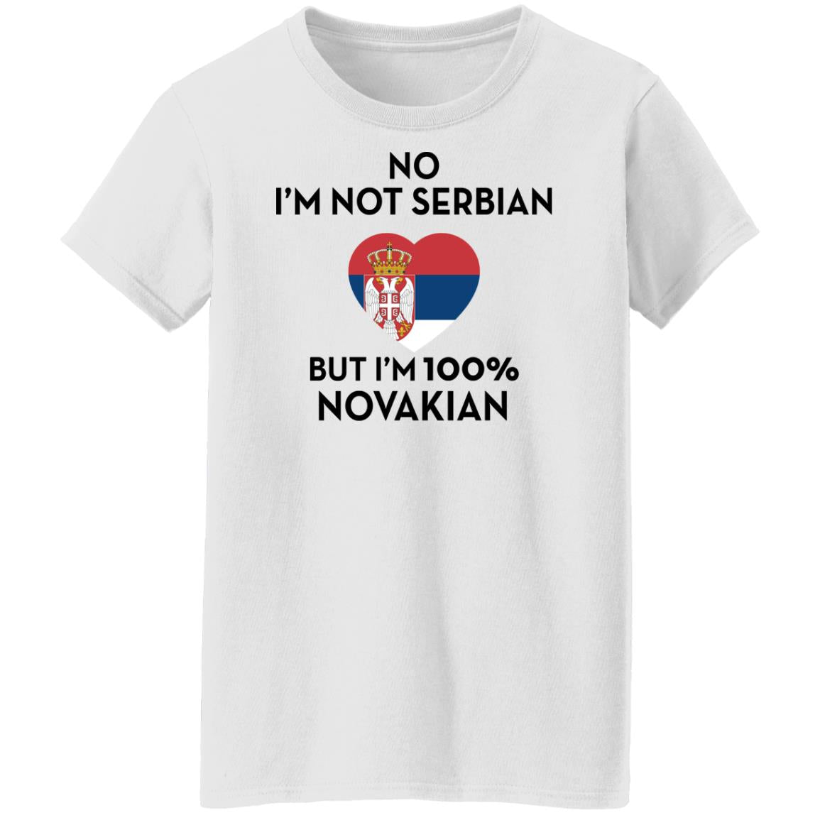 No I'm not Serbian but I'm 100% Novakian shirt