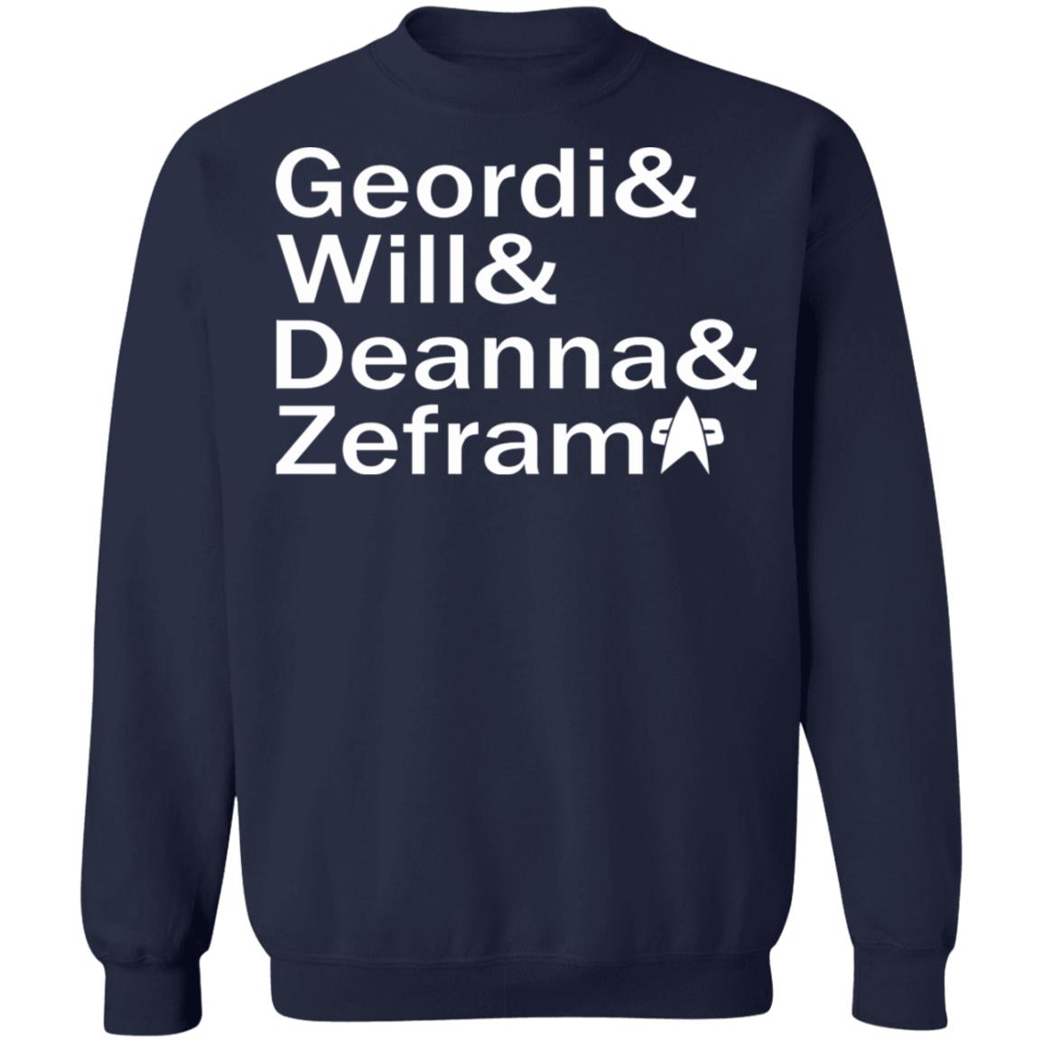 Geordi And Will And Deanna And Zefram Shirt