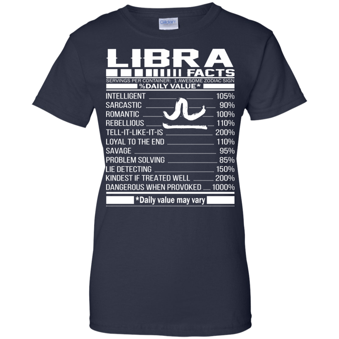 Libra Facts - Awesome Zodiac Sign - %Daily Value Shirt, Hoodie, Tank - TeeDragons