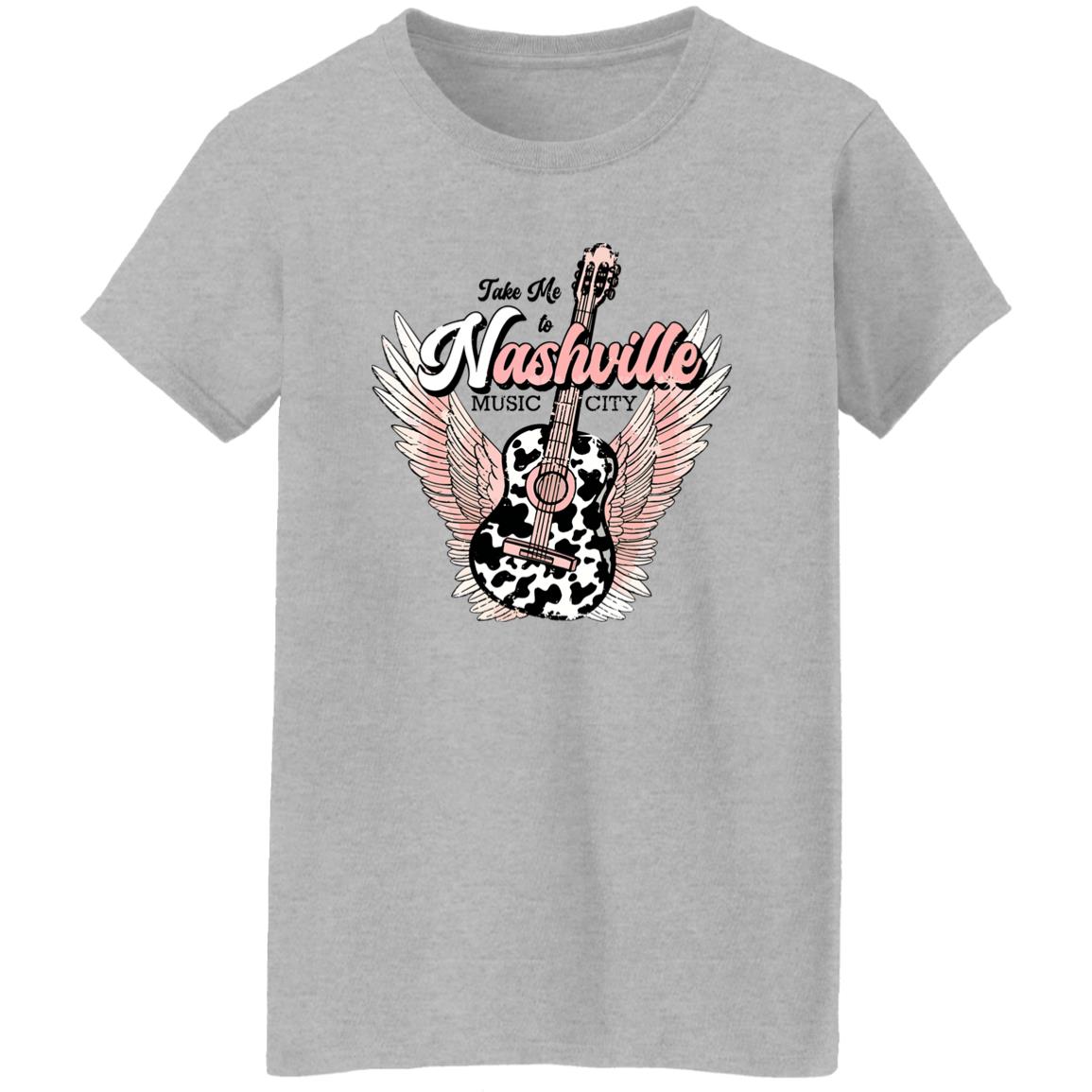 Take Me To Nashville Music City Guitar Shirt