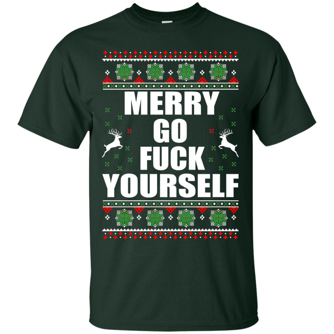 Merry Go Fuck Yourself Christmas Sweater - TeeDragons