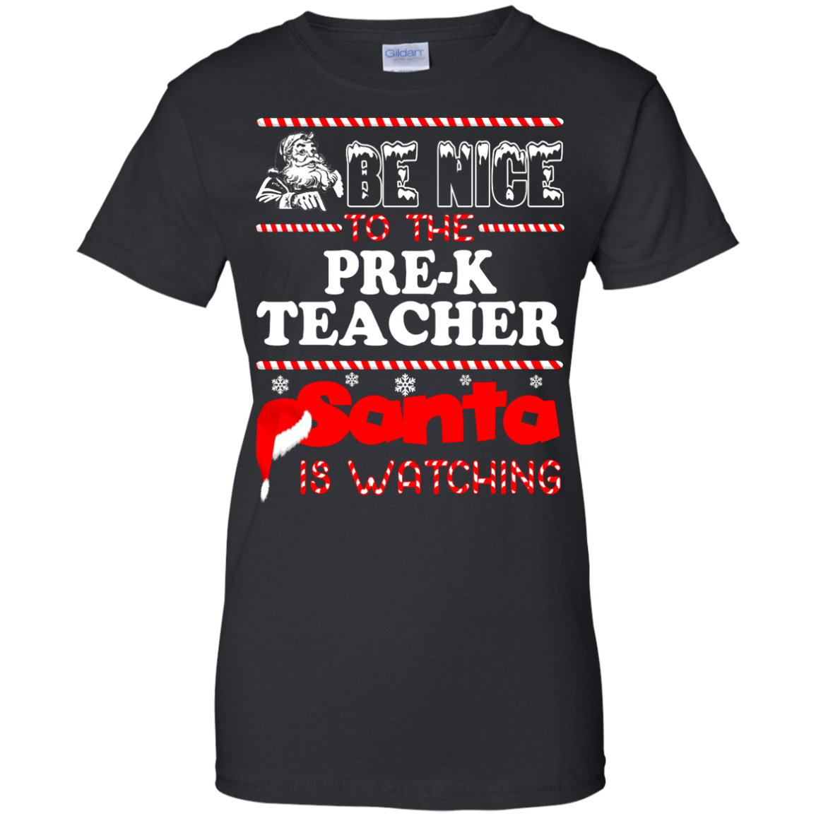 Be Nice To The Pre-K Teacher Santa Is Watching Shirt, Hoodie, Tank - TeeDragons
