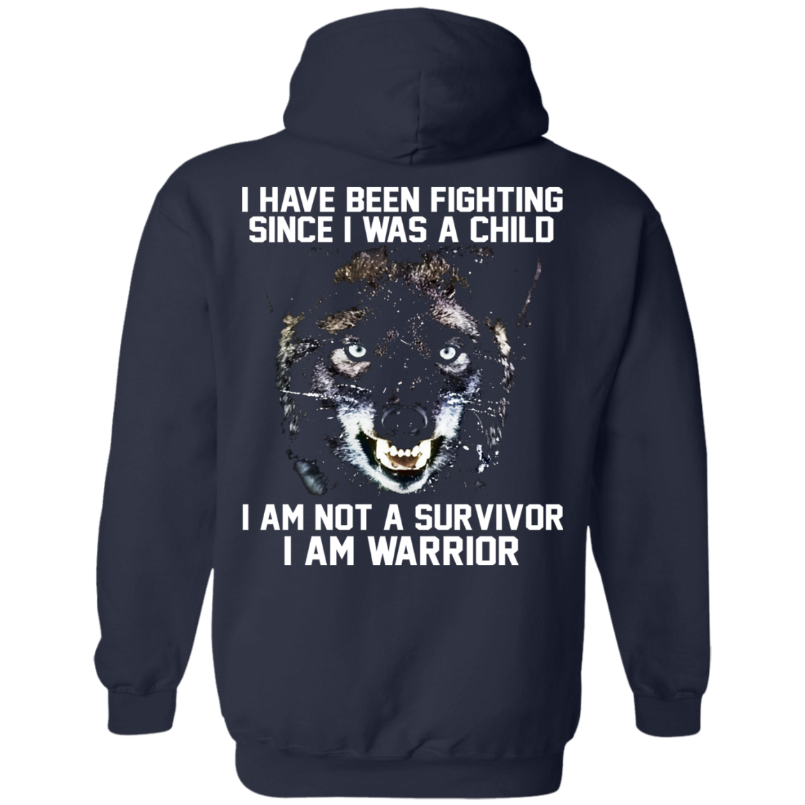 I Am Not A Survivor - I Am Warrior Shirt - Back Design - TeeDragons
