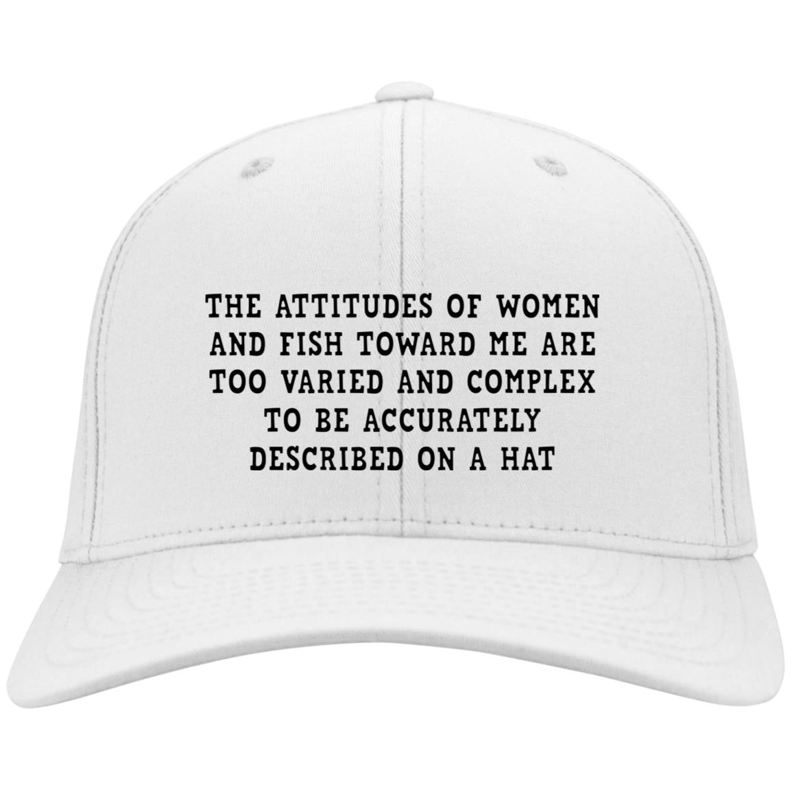The Attitudes Of Women And Fish Toward Me Are Too Varied Embroidered Hats