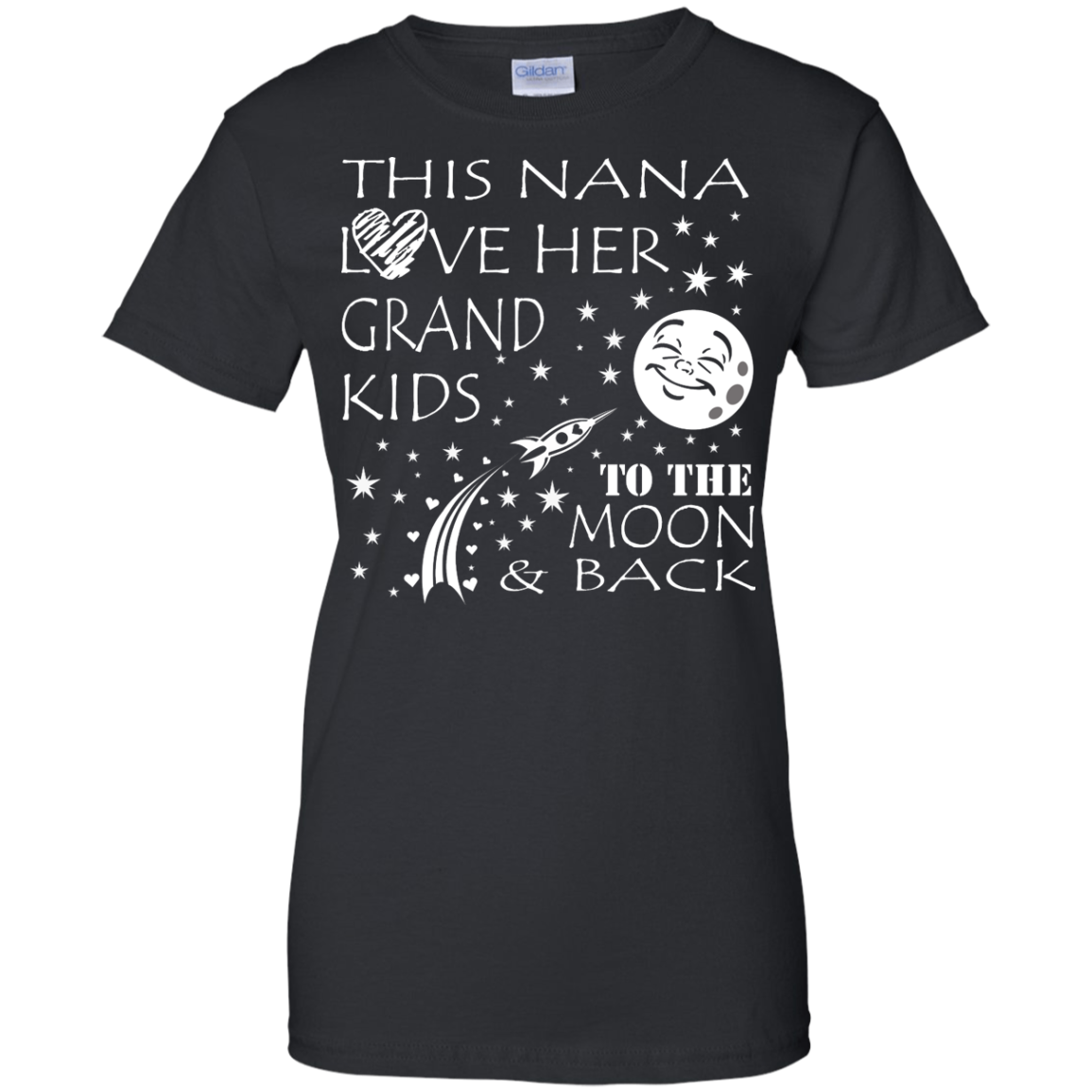 This Nana Love Her Grand Kids To The Moon & Back Shirt, Hoodie, Tank - TeeDragons