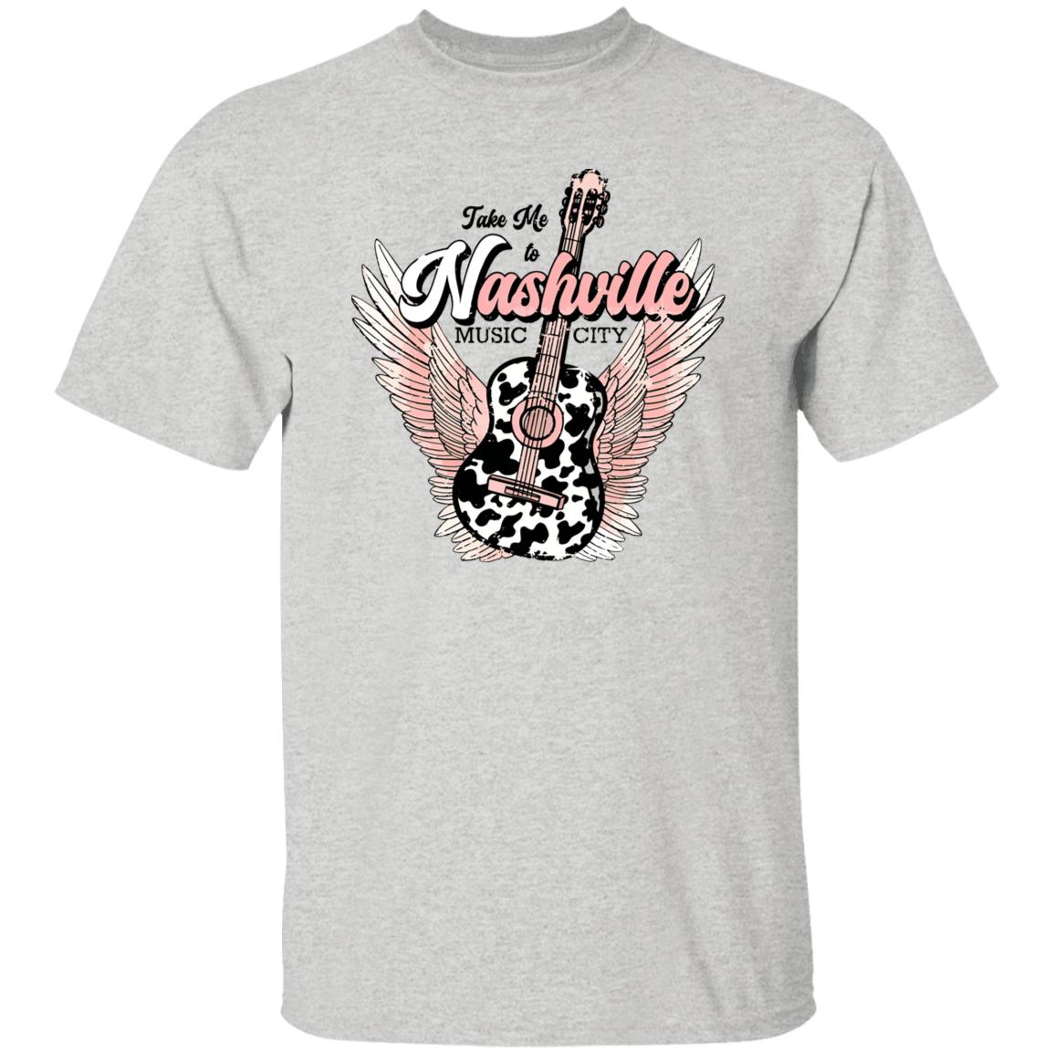 Take Me To Nashville Music City Guitar Shirt