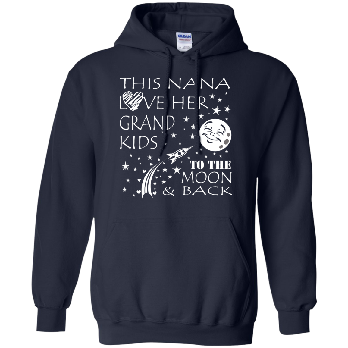 This Nana Love Her Grand Kids To The Moon & Back Shirt, Hoodie, Tank - TeeDragons