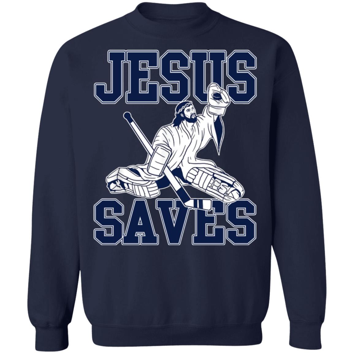 Jesus Saves Hockey Shirt