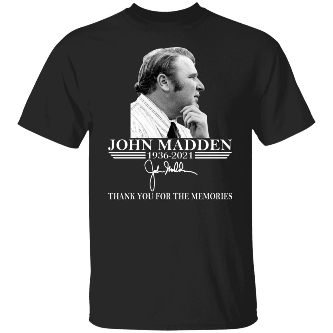 John Madden - Thank You For The Memories Shirt