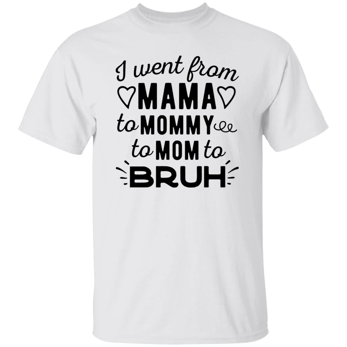 I Went From Mama To Mommy To Mom To Bruh Shirt