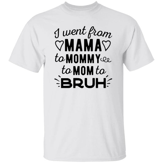 I Went From Mama To Mommy To Mom To Bruh Shirt - TeeDragons