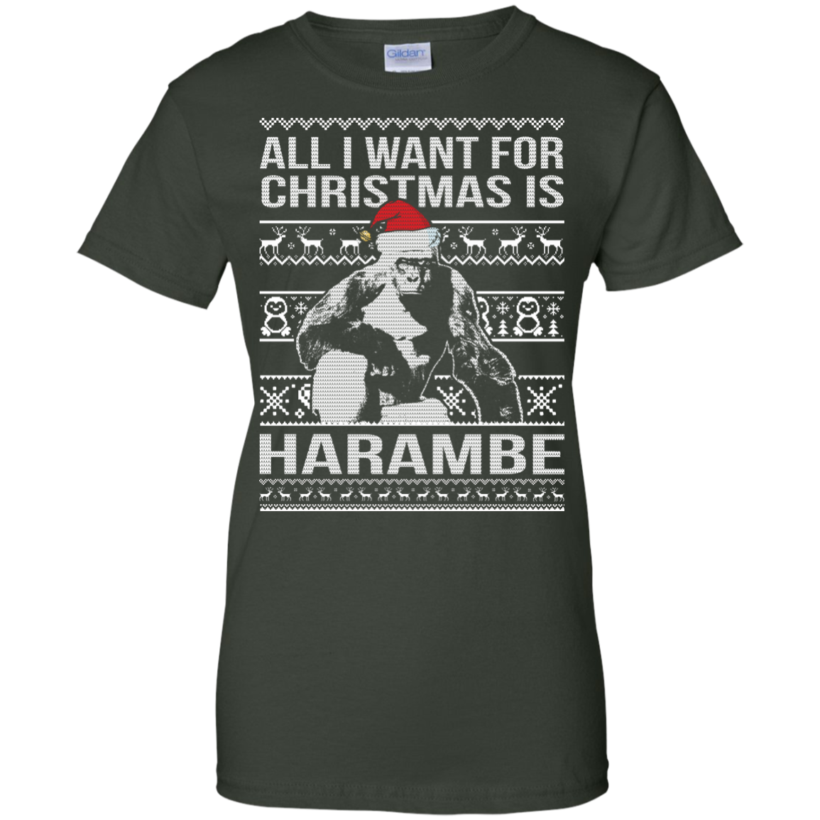 All I Want For Christmas Is Harambe Christmas Sweater - TeeDragons