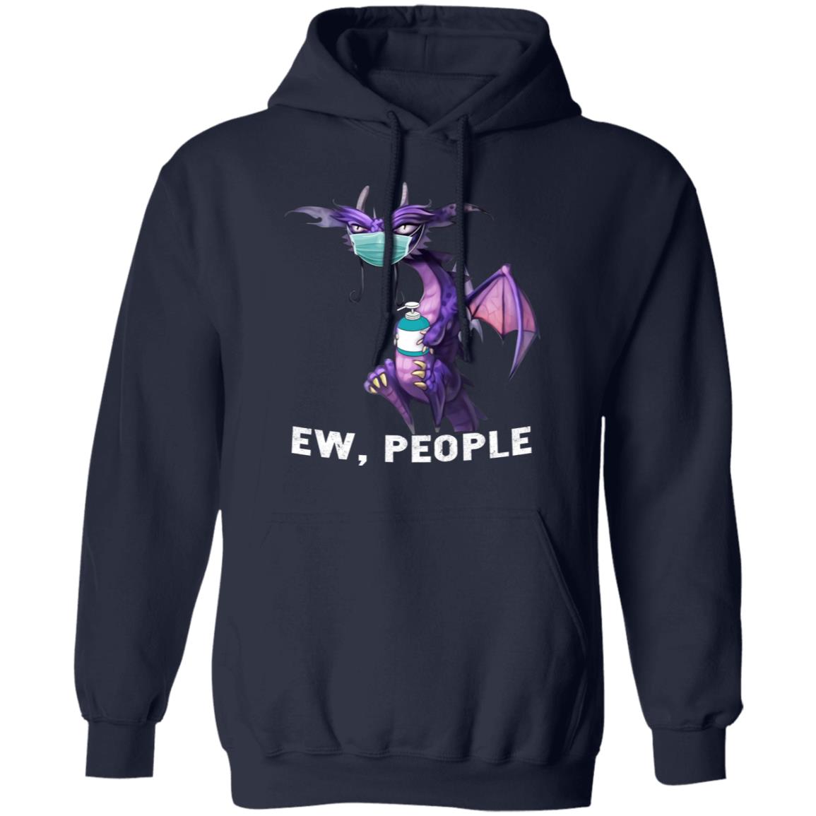 Grumpy Dragon - Ew People Shirt - TeeDragons