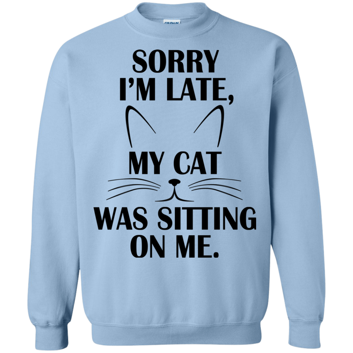 Sorry I'm Late, My Cat Was Sitting On Me Shirt, Hoodie - TeeDragons