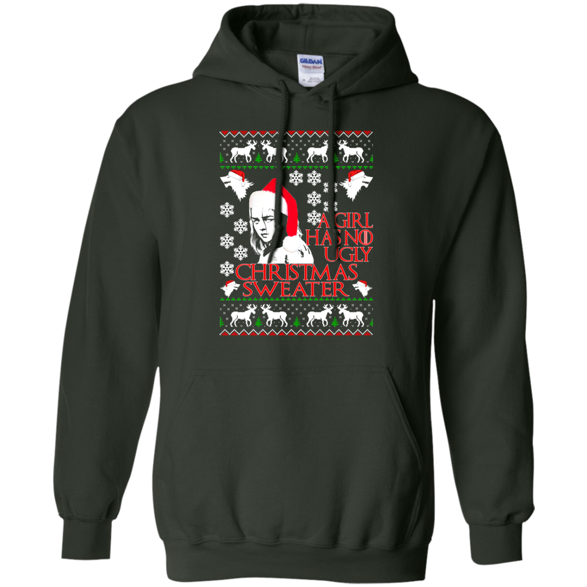 Game Of Thrones - A Girl Has No Ugly Christmas Sweater - TeeDragons