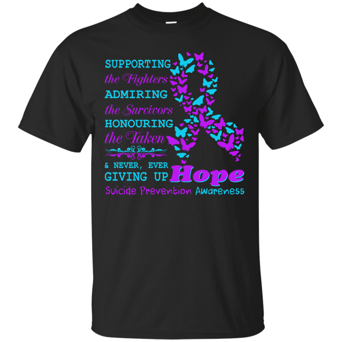 Supporting The Fighters - Admiring The Survivors - Honouring The Taken T-shirt - TeeDragons