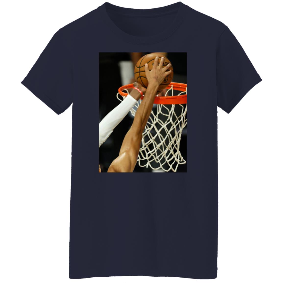 Brendan Tobin Bam Adebayo Iconic Block On Jayson Tatum Basketball Shirt