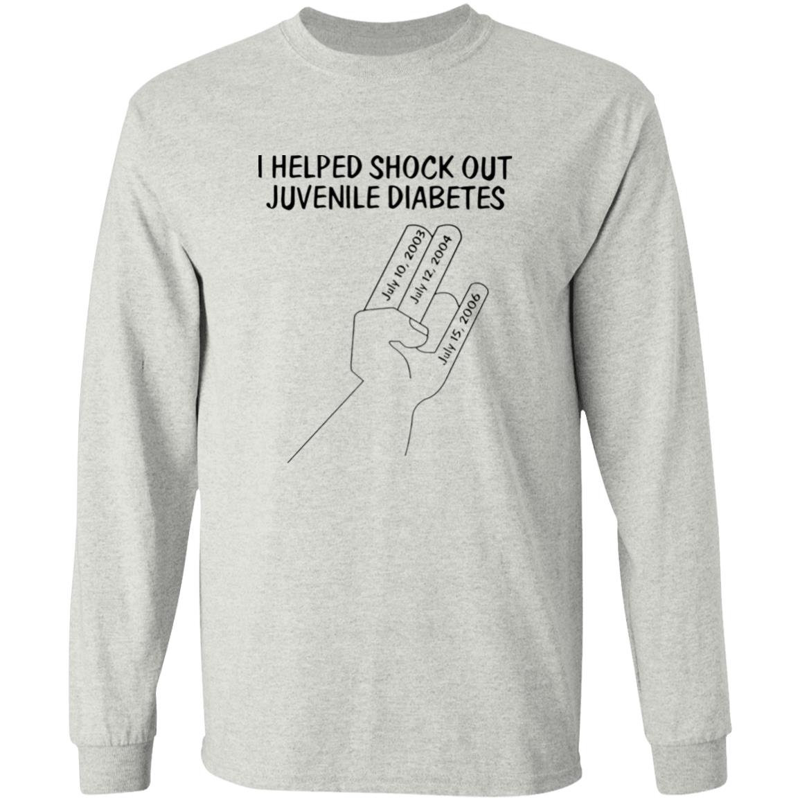 I Helped Shock Out Juvenile Diabetes Shirt