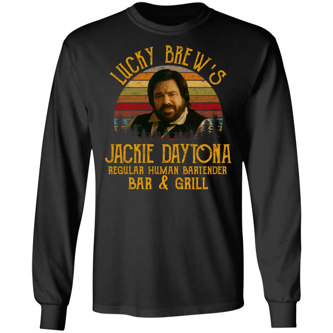 Lucky Brew’s Jackie Daytona Regular Human Bartender Shirt